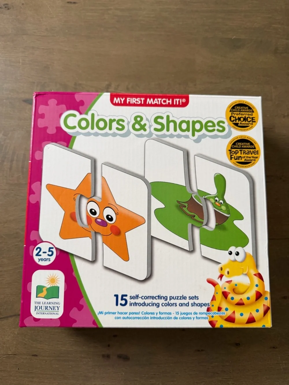 The Learning Journey My First Match It! Colors & Shapes Puzzle Set Ages 2-5